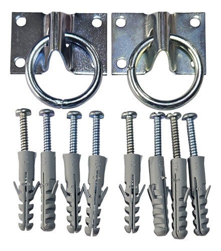 Par De Ganchos De Aro Atornillable A La Pared Para Hamacas 0