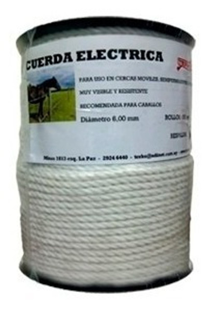 Cuerda Eléctrica 6mm Rollo De 200 Mts. 0