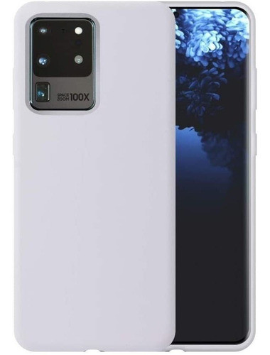 Funda Samsung Galaxy S20 Ultra De Silicona - Blanco 0