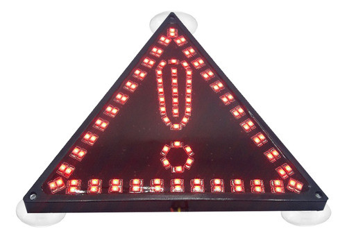 Baliza Triangulo Integral Led Con Ventosa 0