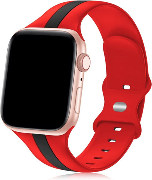 Malla Para Apple Watch Red Black / - 42mm/44mm/45mm/49mm 0