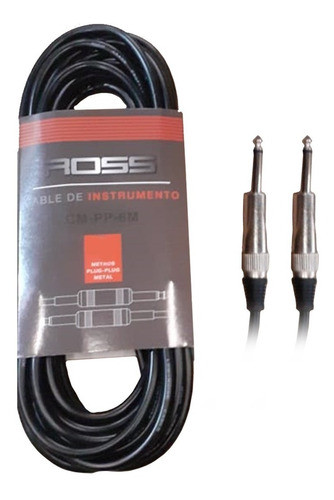 Cable Ross Plug Plug Para Guitarra Bajo Cm-pp-6m 0