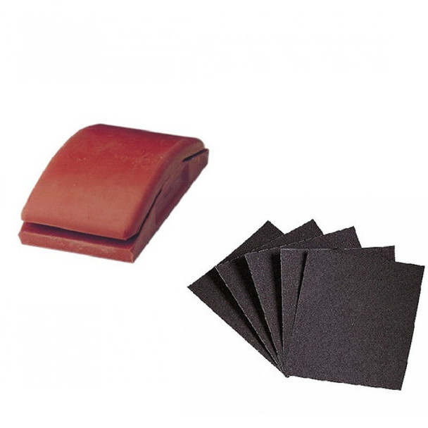 Taco Lijar Goma Tortuga + 20 Lijas (80-400) Pack Lijado P120 0