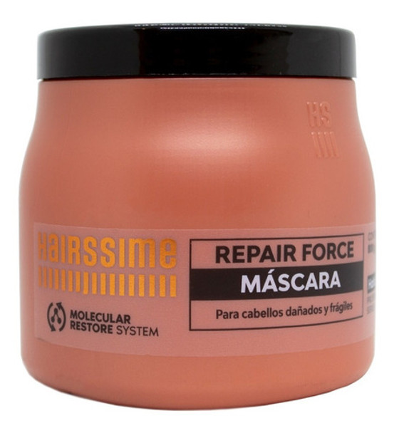 Hairssime Repair Force Máscara Reparadora Dañado Grande 3c 0