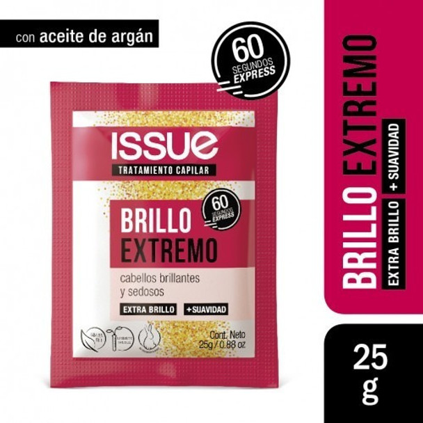 Issue Tratamiento Capilar Brillo Extremo Sachet 25g X 24 Uds 0