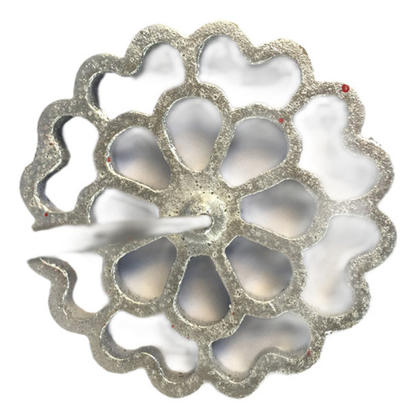 Meximart's® Bunuelera De Aluminio Rústico Mexicano Con Mango 0