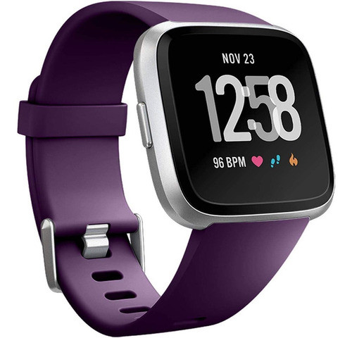 Malla De Reloj Fitbit Versa Y Versa Lite, Violeta, Talle L 0