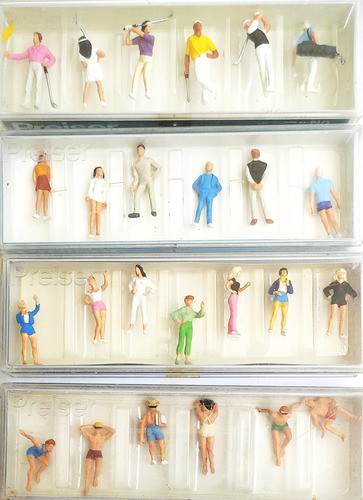 Figuras Preiser Escala Ho 1:87 Maqueta Modelismo Ferroviario 0