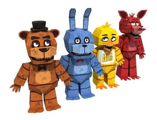Maquetas Imprimibles Colección Freddys Papercraft P/ Armar 0