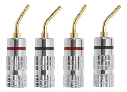 Create Idea 4 Conectores De Cable De Altavoz Musical De Plat 0