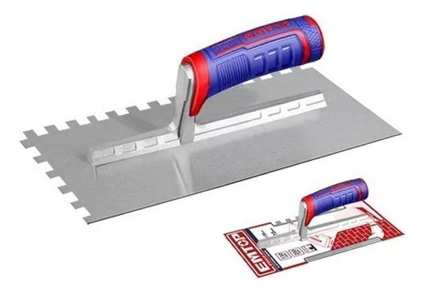 Llana Dentada 10x10mm C/grip 280x130mm Emtop Eptes28138 0