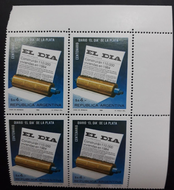 Filatelia Argentina - Bloque Diario El Día 1984 Mint 0