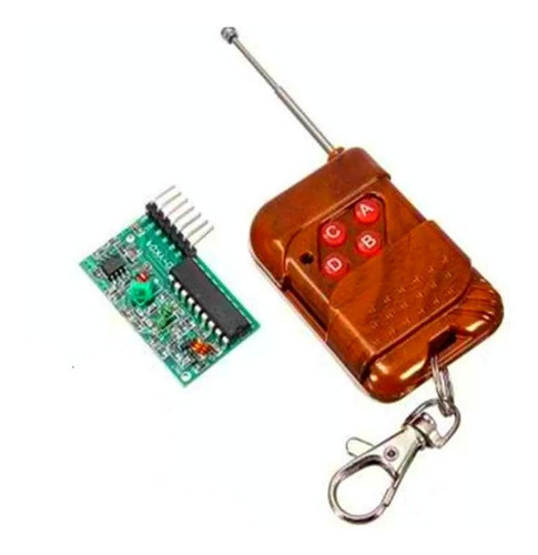 Control Remoto 4 Botones Ic2272/2262 433 Transmisor Receptor 0