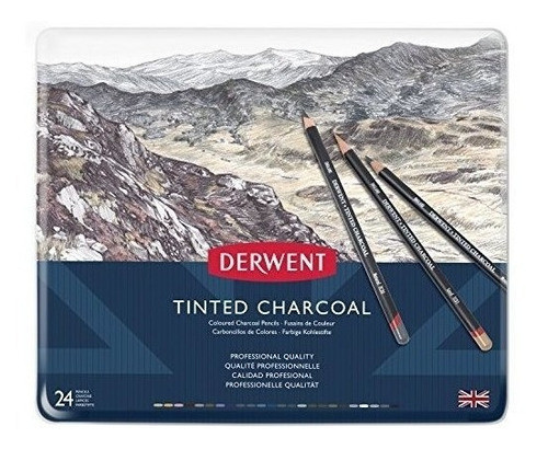 Carbon Tintado Derwent  Lapices Carboncillos, Nucleo De 4 Mm 0