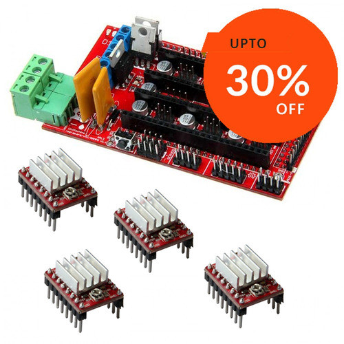 Kit A4988 Driver Para Impresora 3d X4 + Arduino Ramps V1.4 0