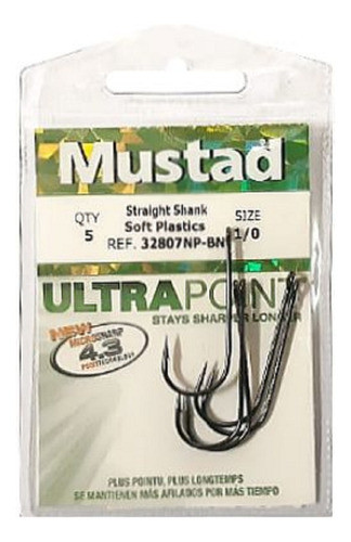 Anzuelos Pejerrey Mustad Ultra Point 1/0 X 5u Super Filosos 0
