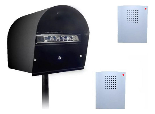 Buzon Pie Timbre Inalambrico Doble Ya Conectado Jardin    No 0