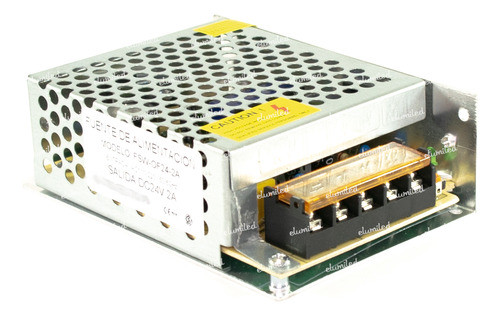 Fuente Switching 24v 2a 48w De Chapa Con Bornera Cctv 0