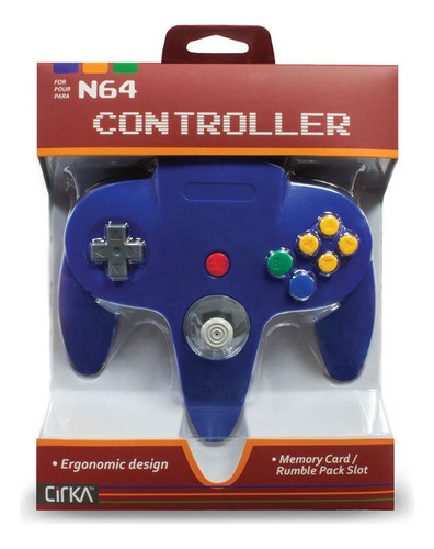 Controlador Cirka Para N64 Azul 0