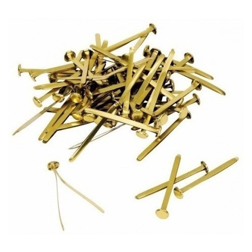 Broches Mariposa Dorados Expedientes N°9 Hm (x500 Unidades) 0