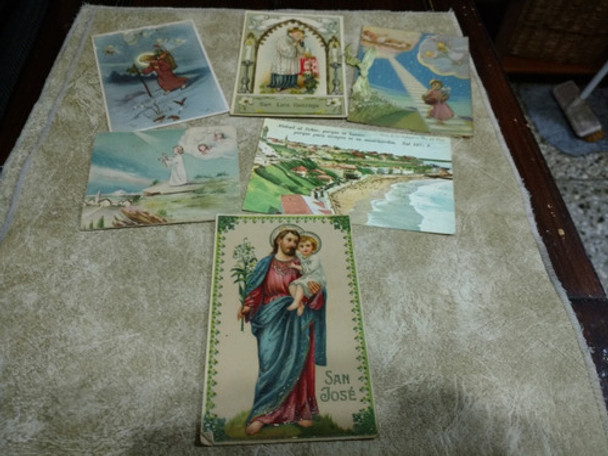 Lote Antiguas Postales Y Foto Postal Temática: Religión. 0