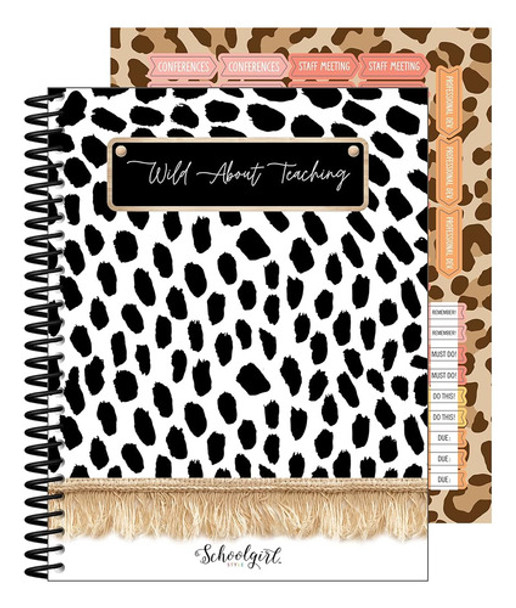 Colegiala Estilo Simply Safari Teacher Planner, 8  X 11  Sin 0