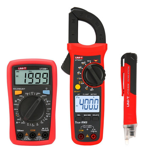 Uni-t Pinza Amperometrica 202+ Multimetro 33b+ Detector 12s 0