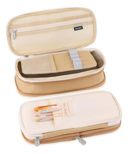 Cartuchera Extensible De Gran Capacidad Isuperb Beige 0
