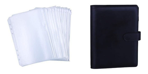 Carpeta Para Cuaderno Negro Mas 12 Folios A5 0