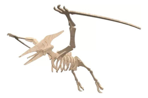 Dino Pterodactilo Puzzle 3d Corte Laser 0