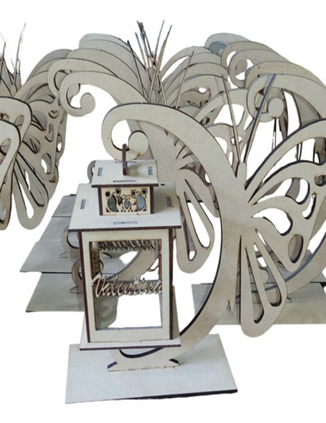 Centro De Mesa Fibrofácil Mdf 0