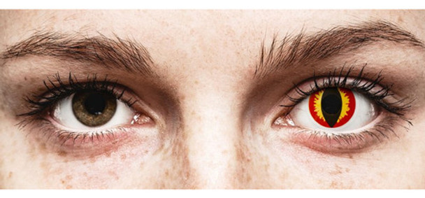 Lentes De Contacto Fantasía Anime Cosplay Ojo Gato Amarillo 0