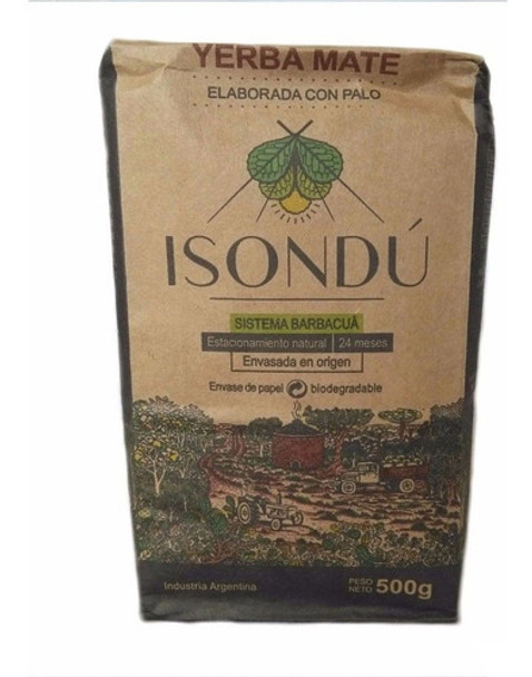 Yerba Mate Isondú (barbacuá) X 500 Grs 0