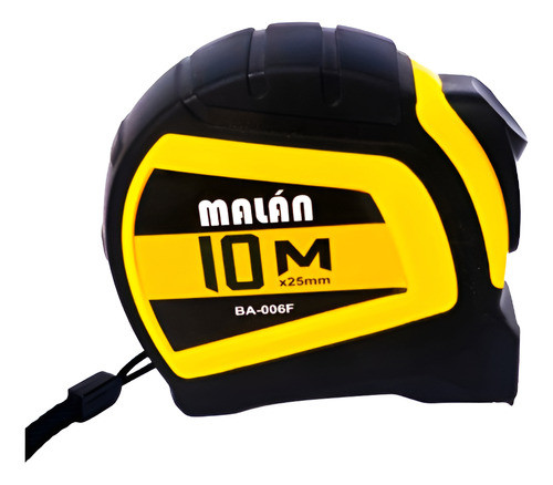 Cinta Métrica Retráctil Malán De Acero De 10m X 25mm 0