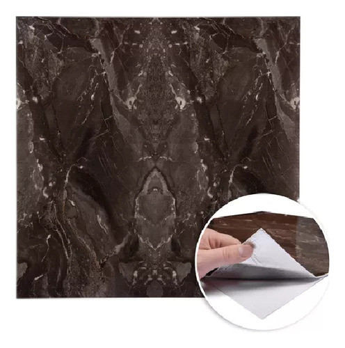 Placa 3d Autoadhesiva Antihumedad Piedra Broncita 60x60 Cm 0