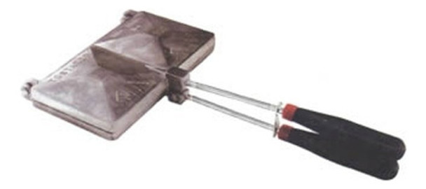 Tostador Tostadora Sandwichera Doble Con Mango De Madera 0