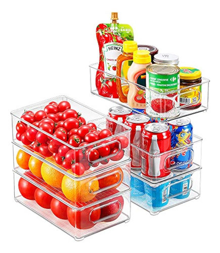 Juego De 6 Contenedores Organizadores De Refrigerador Apilab 0