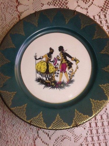 Plato Decorativo Pocelana Gloria Bavaria Cortejo De Novios 0