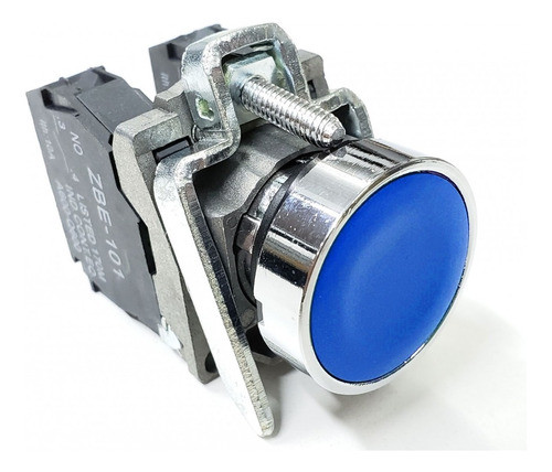 Botón Interruptor Rasante Azul Momentáneo 2no 0
