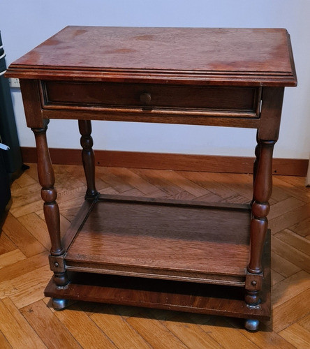 Mesa Auxiliar De Roble Con/sin Ruedas No Envio 0