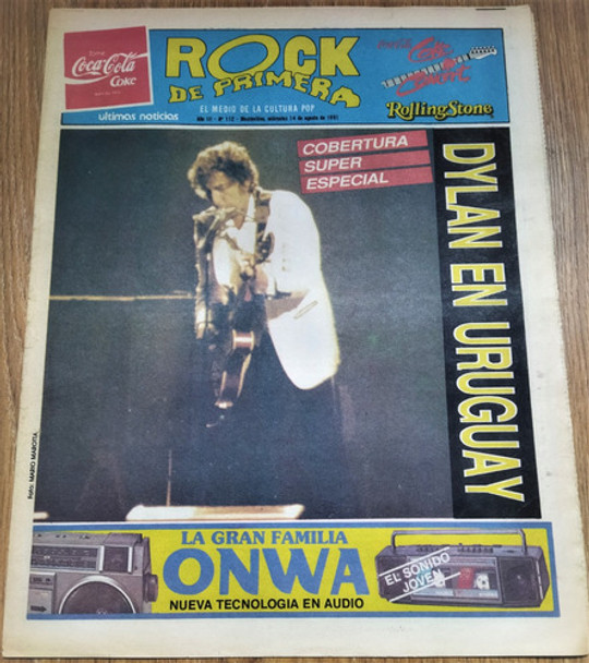 1991 Bob Dylan En Uruguay Cobertura Rock D Primera Con Fotos 0