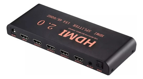 Hdmi Spliter 1 X 2  4k  Y Salida  Audio  Spica Y Digital 0