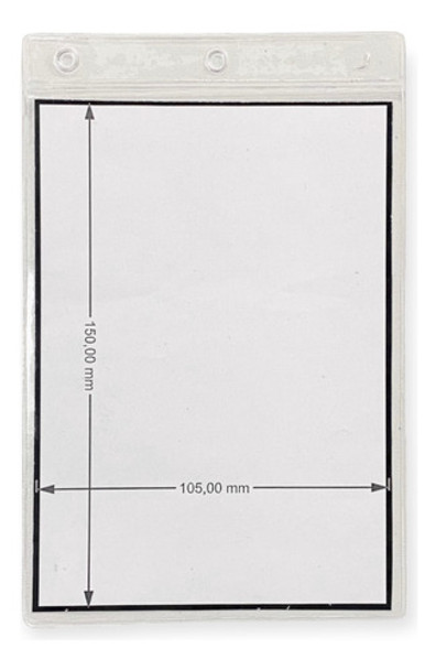 100 Bolsillos Pvc Porta Credencial, Tarjeta 115x175 0