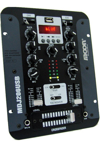 Consola Mixer Dj Con Bluetooth Y Usb Moon Mdj206usb 0
