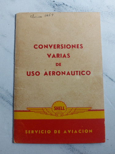 Shell Aviones Tablas Combustibles. Ian 522 0