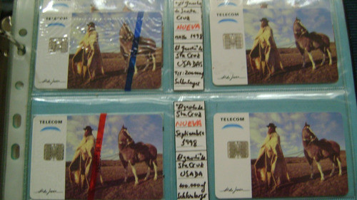 Tarjet Telef Coltelecom Aldo Sessa Gaucho Santa Cruz 1 Usada 0