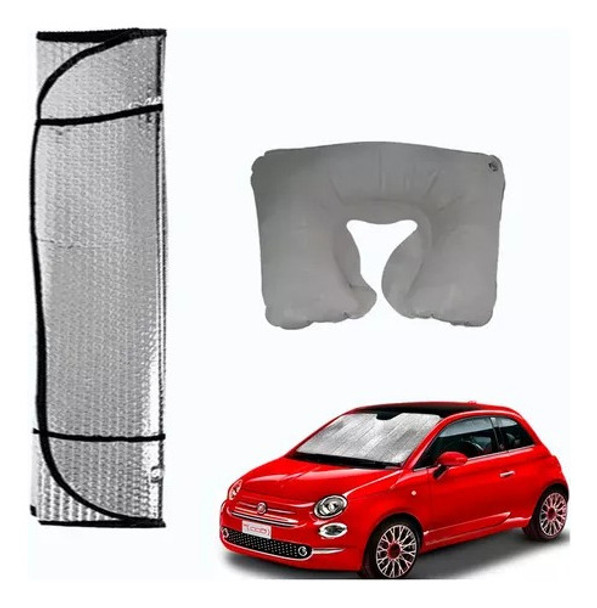 Kit Combo Parasol Auto Plegables + Almohada Cuello Viajera 0
