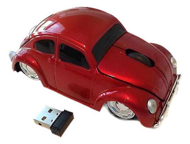 Usb 3d 2.4ghz Inalámbrico Coche Vw Escarabajo Clásico Ratón 0