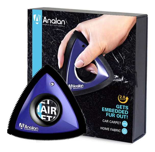 Analan - Removedor Miniatura De Pelo De Mascotas, Violeta 0