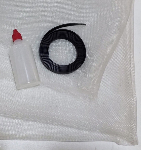 Tela Mosquiter Pvc 1x1mt.  Iman 12x2mm 4mt Y Pegamento 100cc 0